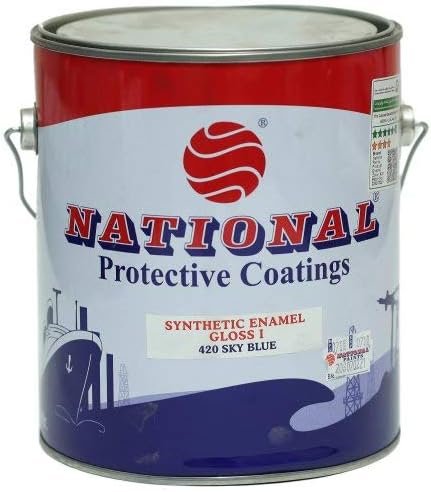 National Paint Oil Base Synthetic Enamel Gloss 1 Sky Blue 420