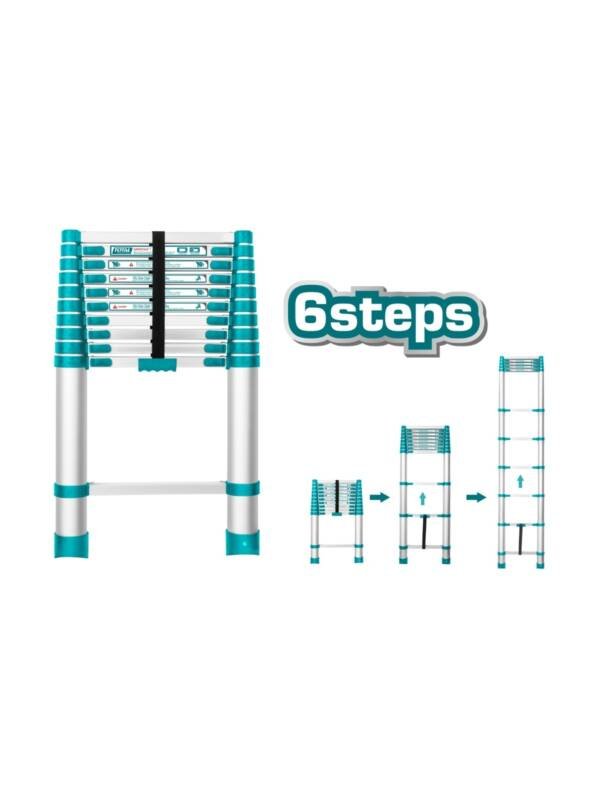 Aluminium Telescopic Ladder – 6 Steps