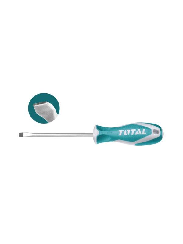 100mm Slotted Screwdriver with Plastic Hanger