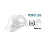 White Safety Helmet with Chin Strap