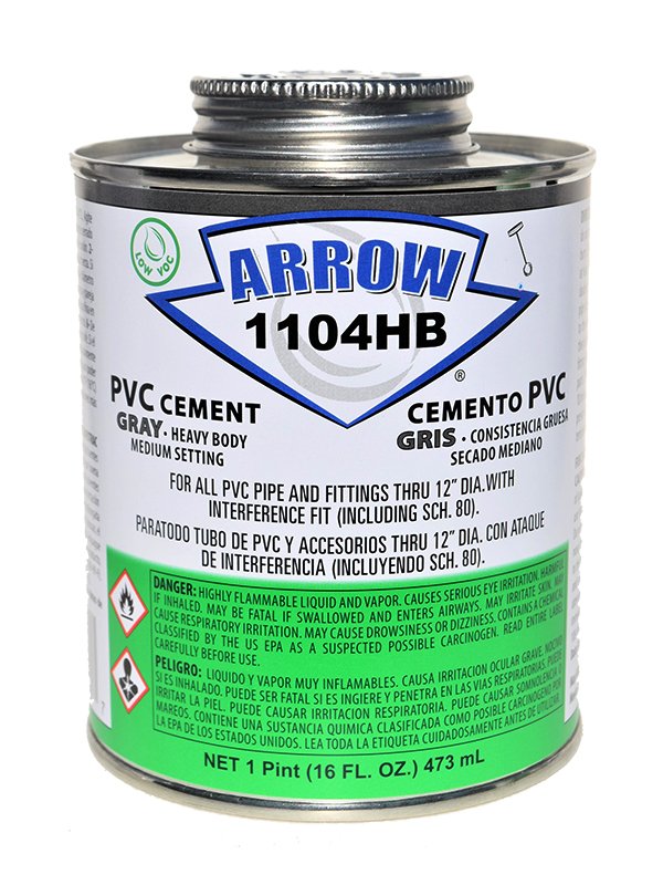 Arrow 1104HB PVC Heavy Body Solvent Cement