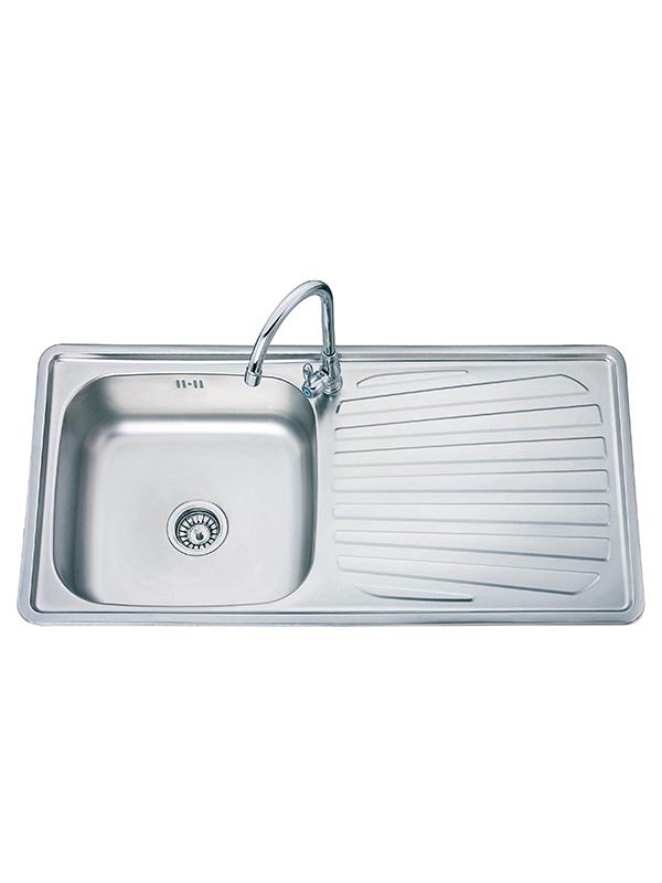 Asahi 1000 x 500 x 160mm Stainless Steel Kitchen Sink with Single Bowl & Tray Asahi 1000 x 500 x 160mm Stainless Steel Kitchen Sink with Single Bowl & Tray