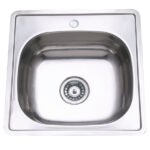 480 x 480 x 180mm Stainless Steel Kitchen Sink with Square Bowl Only