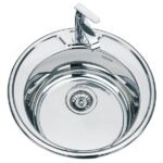 Asahi 490 x 490 x 180mm Stainless Steel Kitchen Sink with Round Bowl Only, No Tray