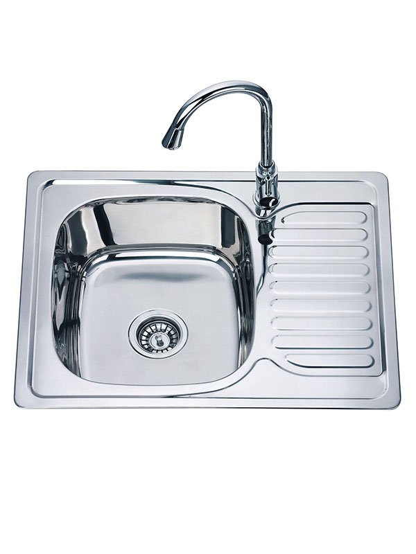 Asahi 630 x 500 x 180mm Stainless Steel Kitchen Sink with Single Bowl & Tray