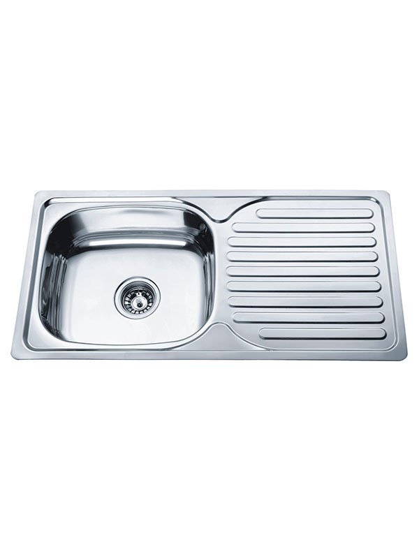 Asahi 860 x 430 x 170mm Stainless Steel Kitchen Sink with Single Bowl & Tray