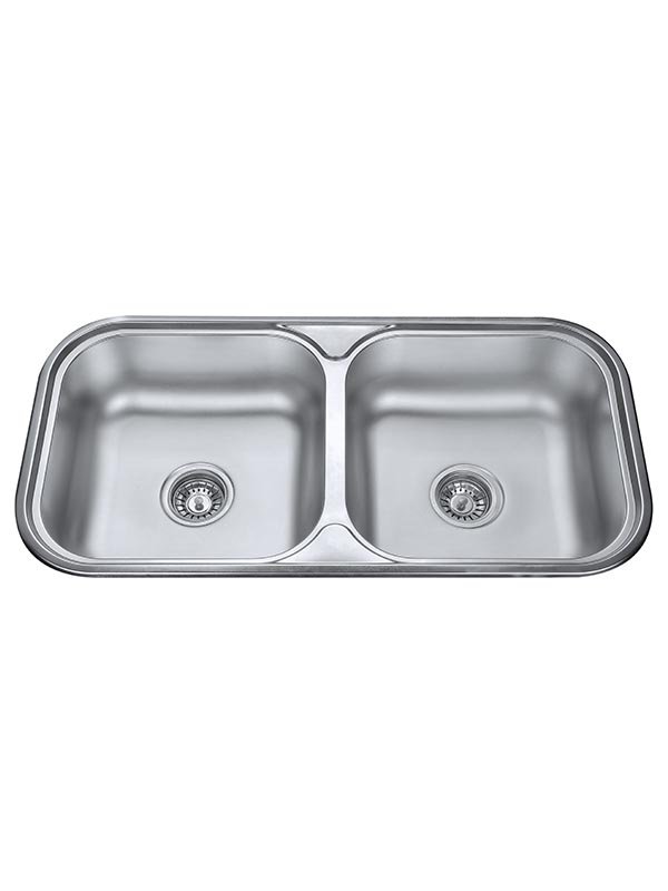 Asahi 860 x 4301 x 70mm Stainless Steel Kitchen Sink with Double Bowl Only