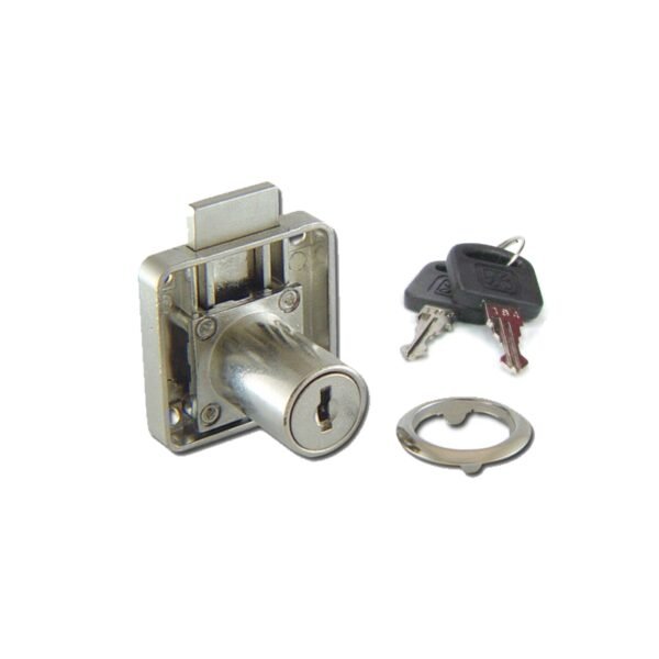 CHROME PLATED 22MM Cupboard Lock