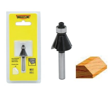 Chamfer Router Bit – Ball Bearing 8 MM Shank Size: 20.5 MM