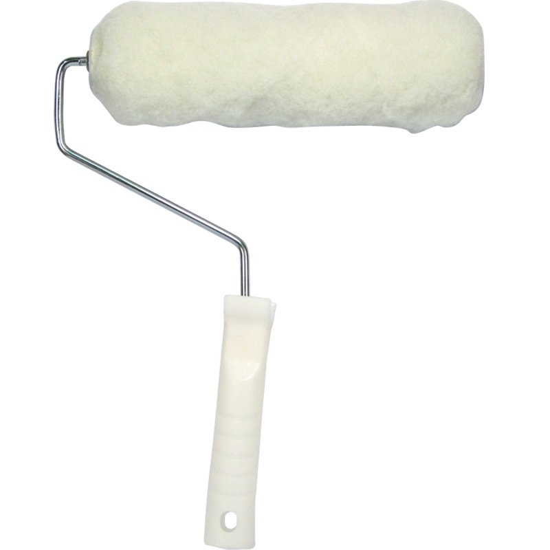 white paint roller