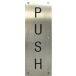"PUSH" / S.S Door Plate