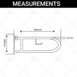B BAGNO foldable ss safety bar - Image 3